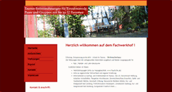 Desktop Screenshot of fachwerk-hof.de